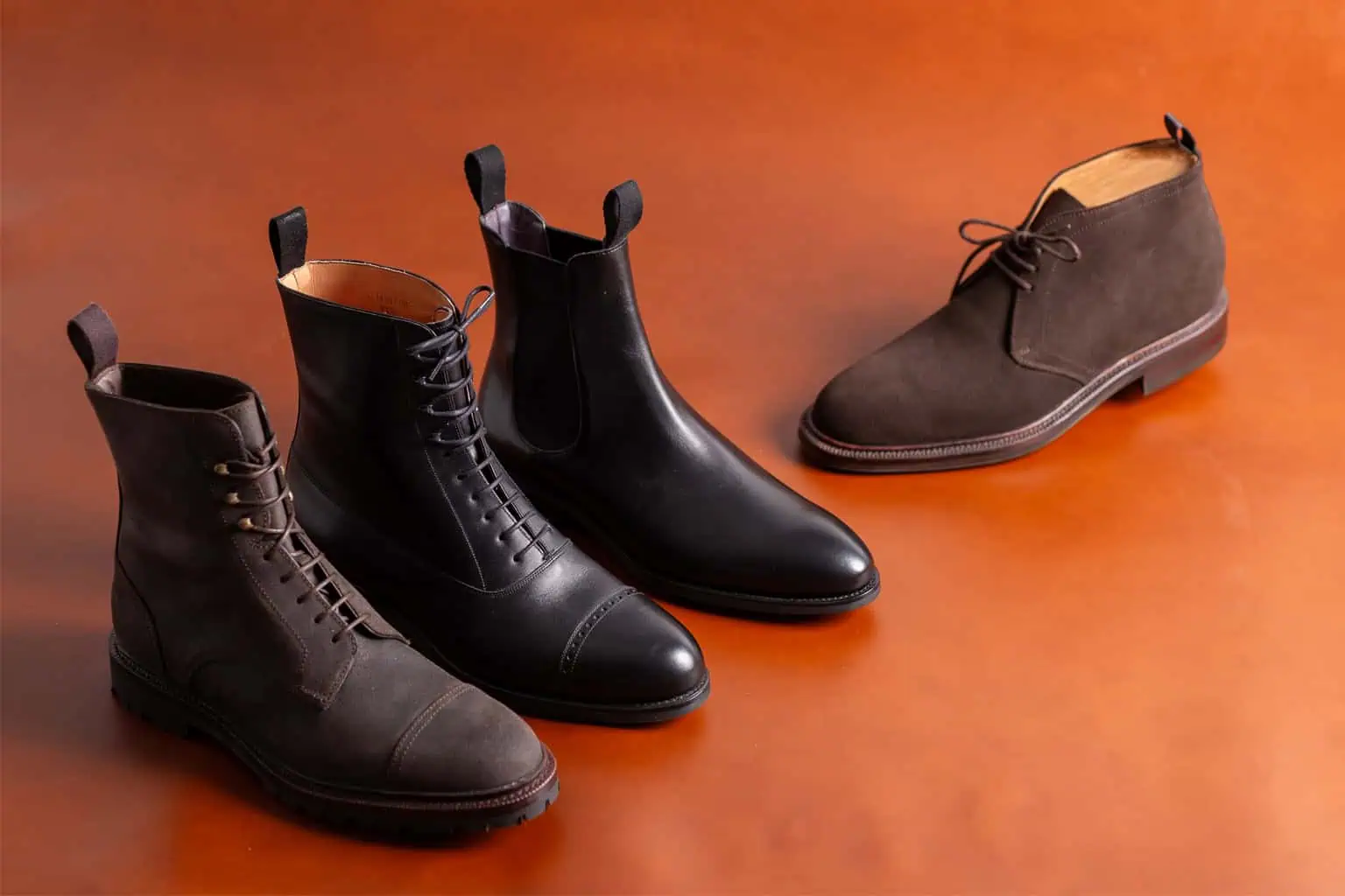 Auswahl an Herrenstiefeln von Carmina Shoemaker