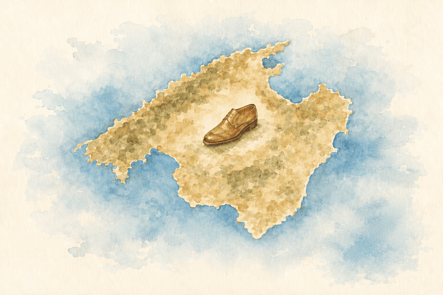 Illustration of the island of Mallorca, home of Carmina Shoemaker